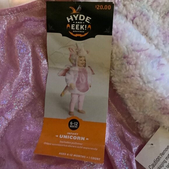 Hyde & Eek! Boutique Infant Rainbow Unicorn Costume 6-12 Months NWT Halloween - Picture 2 of 8